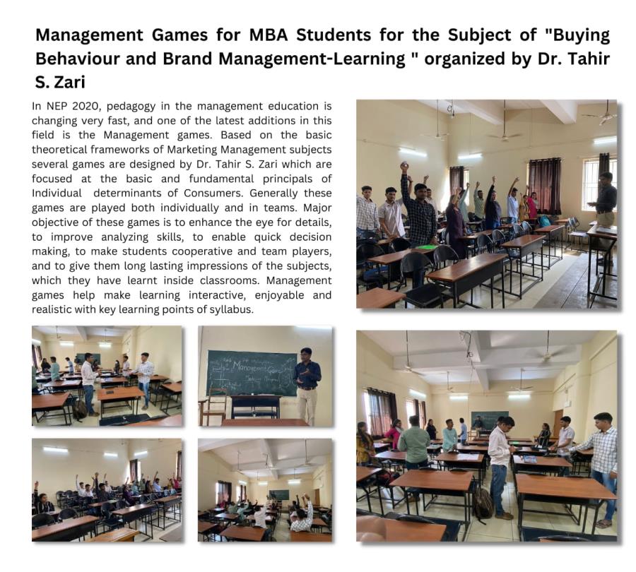 Management Games for MBA Students